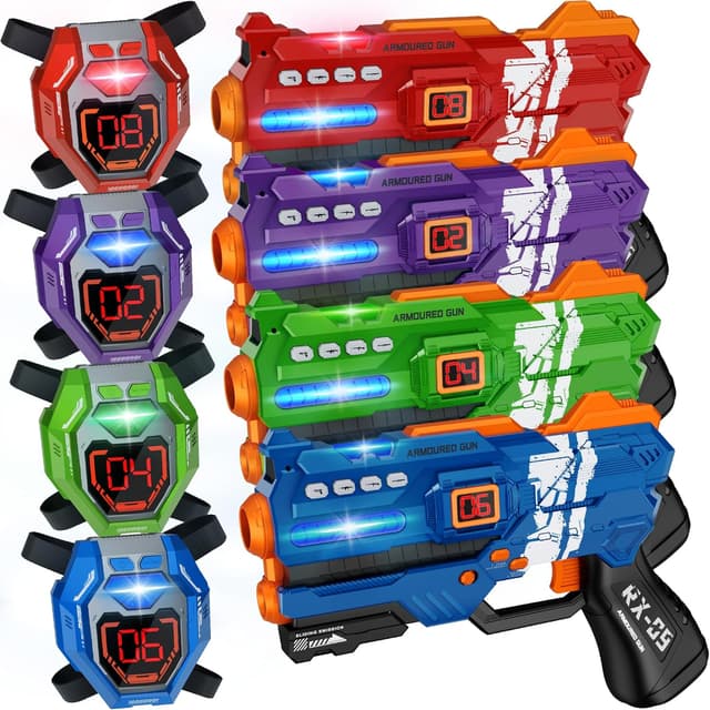 Imagen de Laser Tag Guns 130 ft Set of 4 en OfertitasTOP