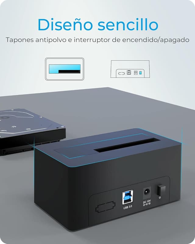 Thumbnail 5 de Icy Box Estación de Acoplamiento USB 3.0 5 Gbit/s