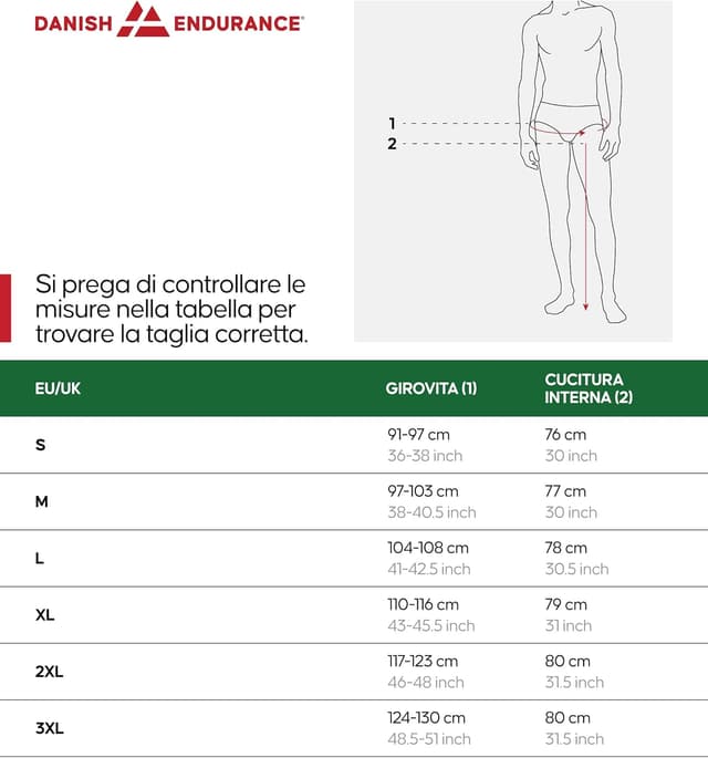 Thumbnail 6 de DANISH ENDURANCE Pantaloni Termici Uomo 250 g/m²