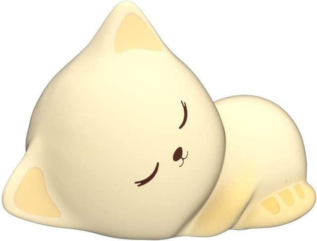 Detalle de Nachtlicht Kinder Nachtlicht Baby mit 16 Farben, dimmbar und Fernsteuerung – USB-wiederaufladbare Katzen-Nachttischlampe