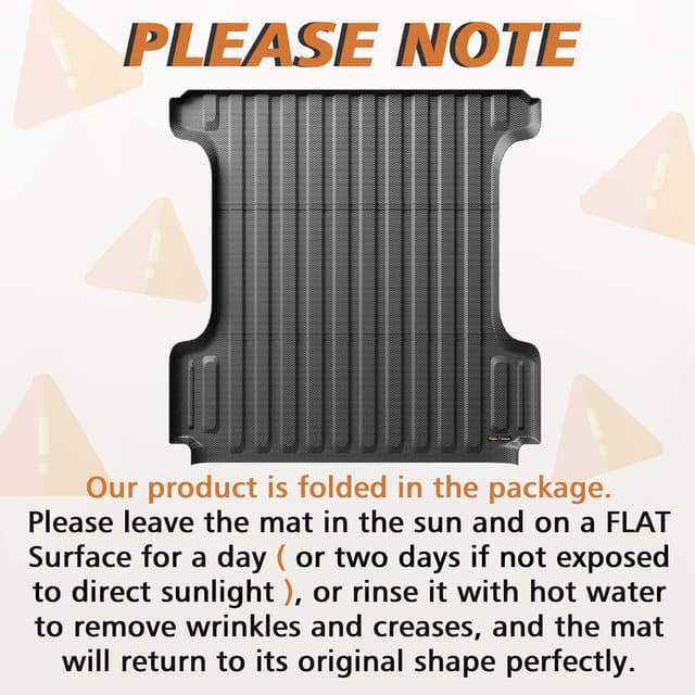 Detalle de TripleAliners Truck Mat for 2009-2026 Ram 1500 & 2019-2024 Ram 1500 Classic (5.7FT) – Heavy-Duty TPE Bed Liner