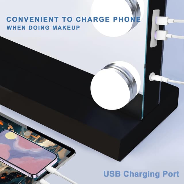 Thumbnail 3 de Ratsamee Hollywood Vanity Mirror 23" x18" ๐