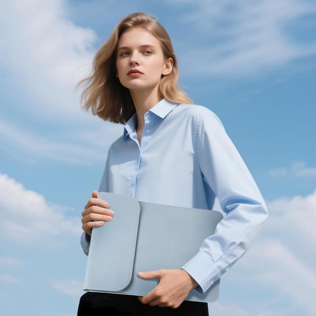 Thumbnail 6 de HYZUO 13-inch Laptop Sleeve Case in Pale Blue (microfibre suede look) for 12–13 inch devices