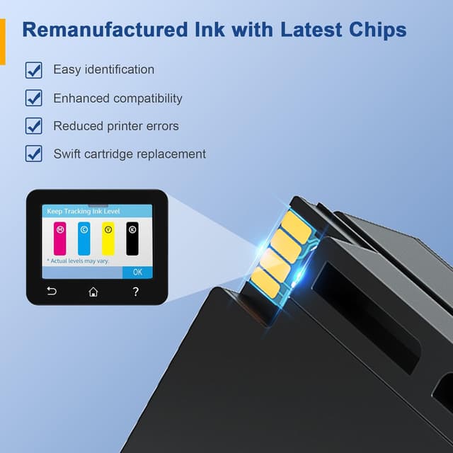 Detalle de Palmtree 953XL Druckerpatronen Multipack (4er-Set) für HP Officejet Pro – wiederaufbereitet