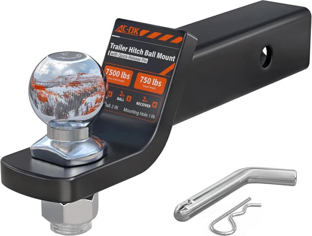 Detalle de AC-DK Trailer Hitch Ball Mount 7,500 lbs