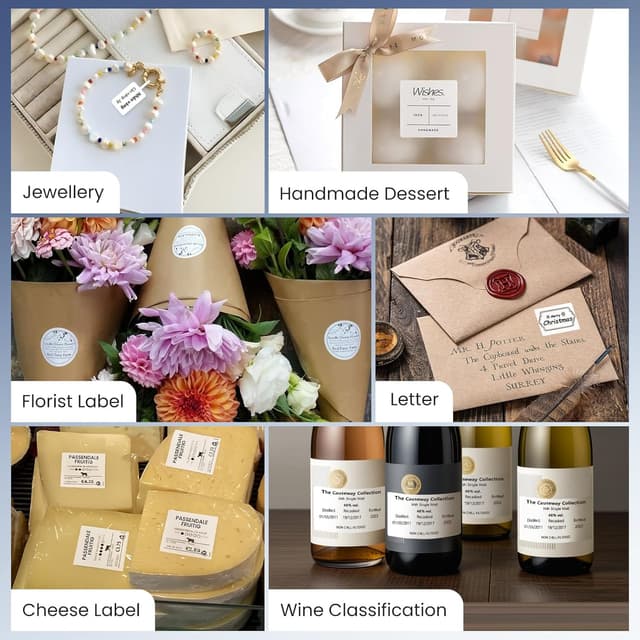 Detalle de CLABEL 221B Label Maker Machine with Bluetooth Thermal Printing (Portable, 2-inch) for Small Business