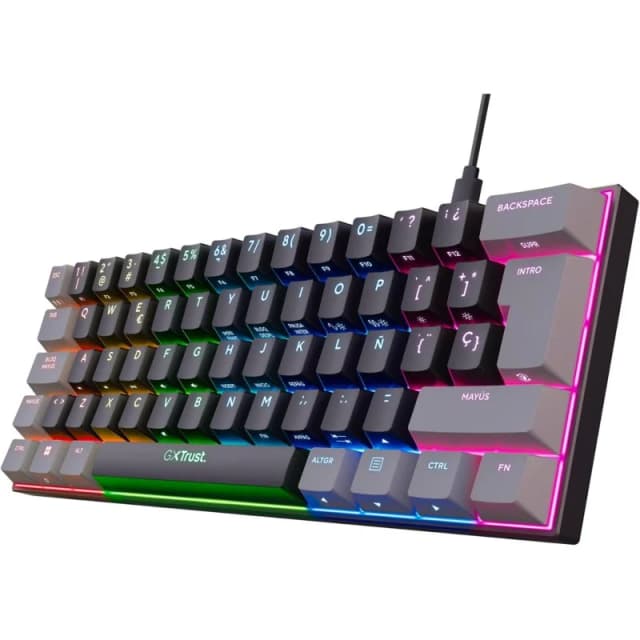 Thumbnail 3 de Trust GXT 867 Acira Teclado mecánico 60% RGB 60% 📱