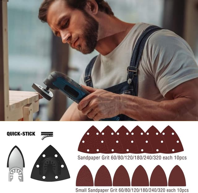 Thumbnail 6 de 156PCS Multitool Blades Kit 156 for Oscillating Tool Accessories 🛠