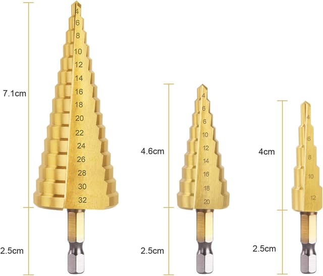 Thumbnail 6 de flintronic® Punte coniche e fresa conica a gradini HSS Titanium 4-12/4-20/4-32