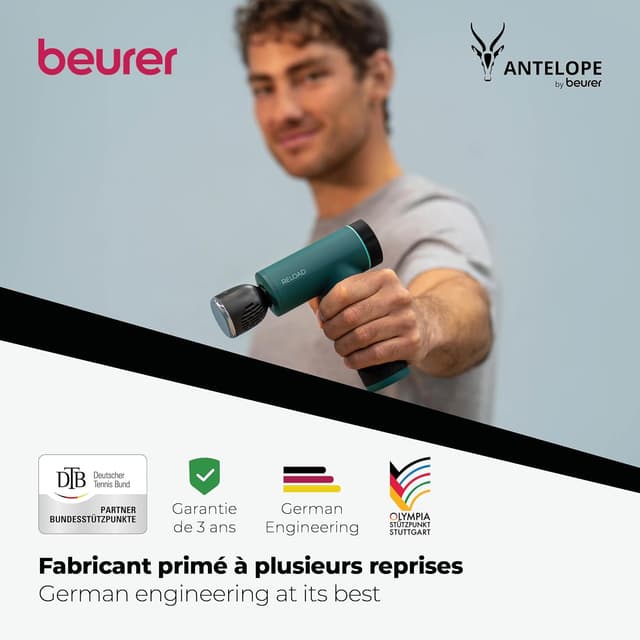 Thumbnail 6 de Beurer Antelope RELOAD pistolet de massage 3000 tr/min
