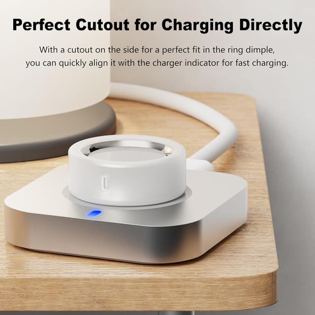 Detalle de Snyeest Clear & Starlight Silicone Ring Protector Case for Oura Ring 4 / Ring 4 Ceramic / Gen 3