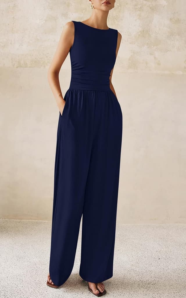 Thumbnail 3 de PRETTYGARDEN One Piece Jumpsuits Wide-Leg Romper 👗