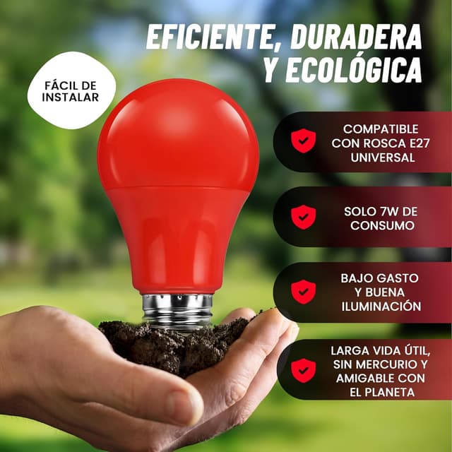 Thumbnail 4 de OLVEX Luz Roja Nocturna 630nm E27 7W