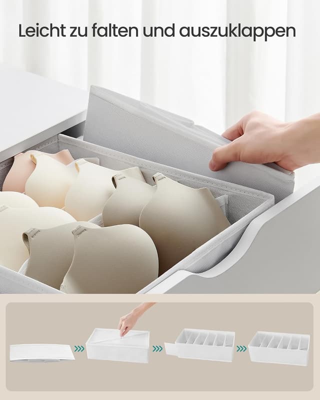 Thumbnail 5 de SONGMICS Unterwäsche-Organizer 8er Set 32x32x10 cm