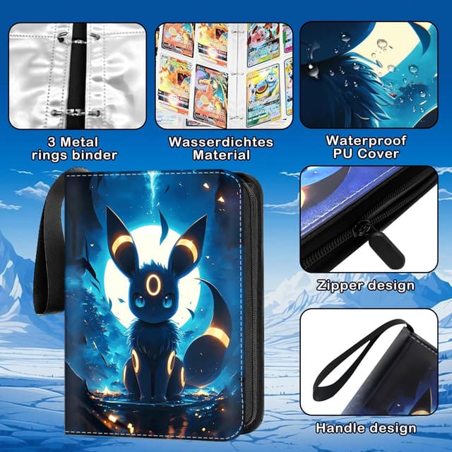 Thumbnail 2 de Sammelalbum Karten PU Leder 50 Seiten 400 Karten 📒