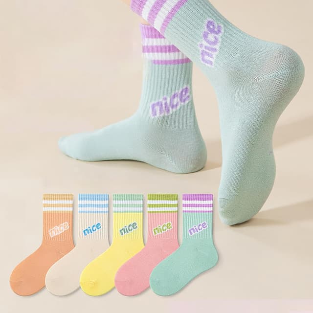 Thumbnail 4 de Zzxlw Mädchen Socken 10 Paar für 3–12 Jahre