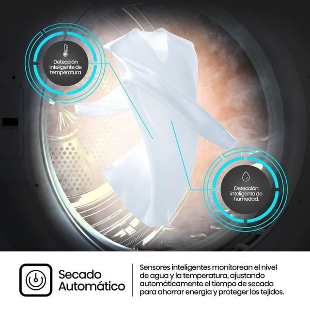 Detalle de Hisense DHQE900UWDC 9 kg secadora bomba de calor