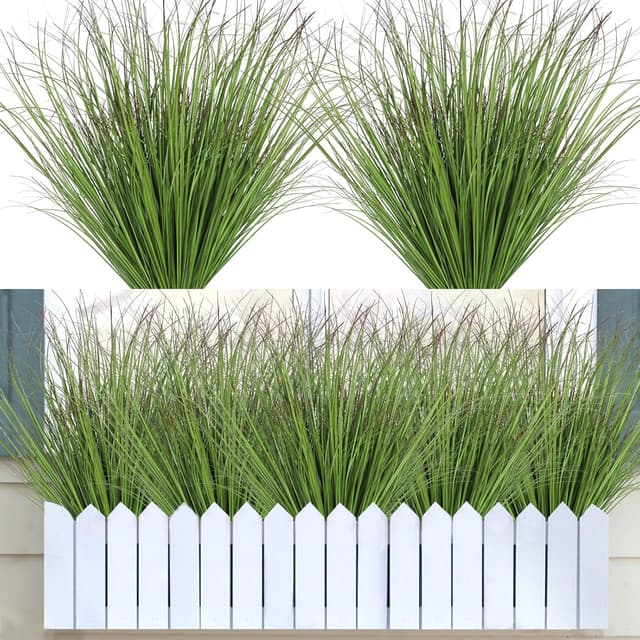 Detalle de DEMIUKO 10 Bündel Kunstpflanzen 50 cm Grün
