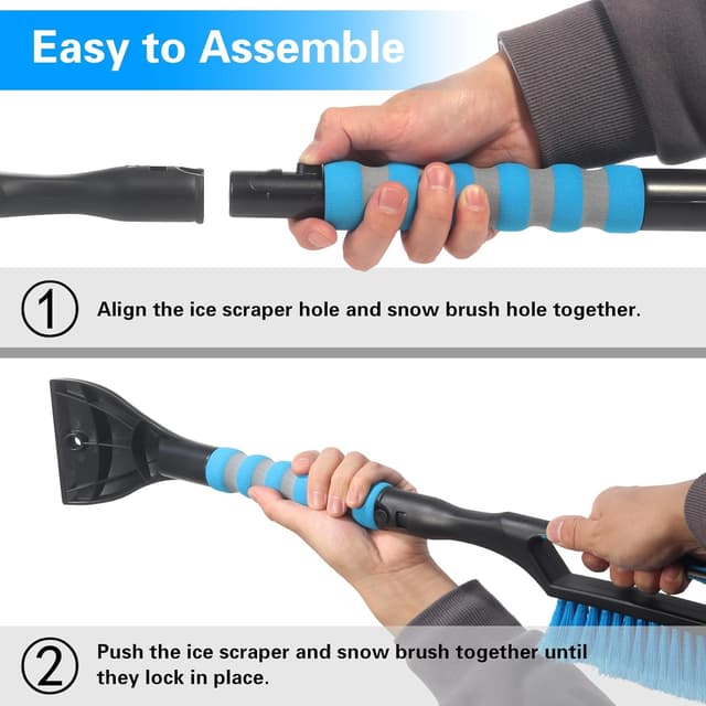 Detalle de LoyaGour 26.4" Snow Brush and Ice Scraper