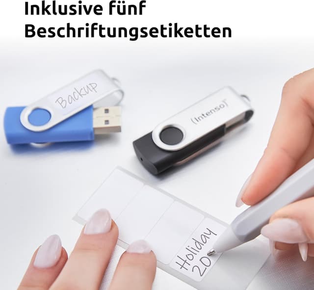 Detalle 1 de Intenso Office Line USB Stick 5 x 64 GB 70 MB/s