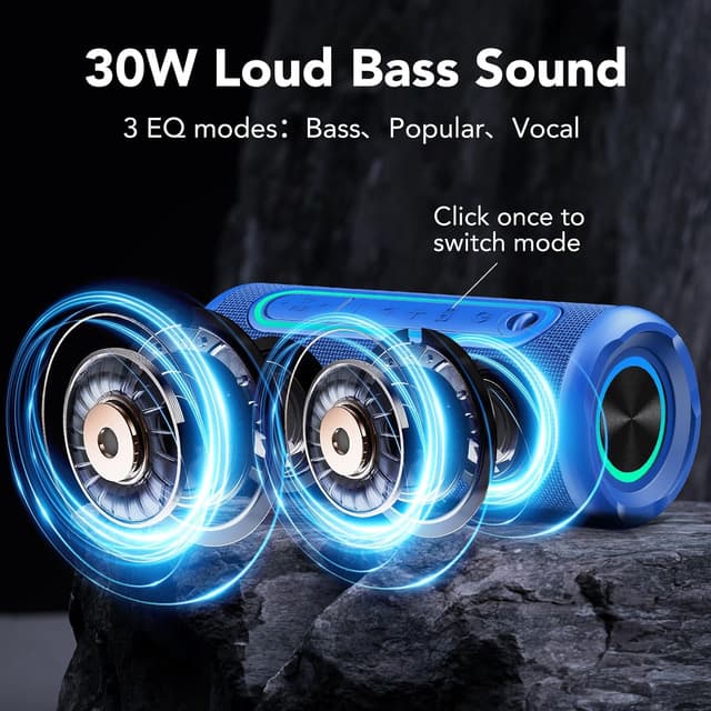 Thumbnail 1 de TIMU Bluetooth Lautsprecher 30W Dual Bass 📢