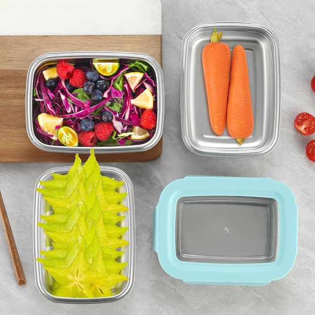 Thumbnail 6 de Misichao Small Stainless Steel Containers 650 ml