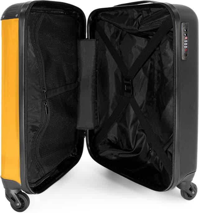 Detalle 2 de NoBoringSuitcases.com Trolley Bambini per Bagaglio a Mano 55x40x20 cm (Pastore tedesco - Arancione)