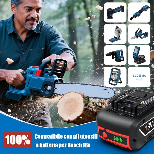 Thumbnail 2 de Moautodc Batteria 18V 5Ah per Bosch