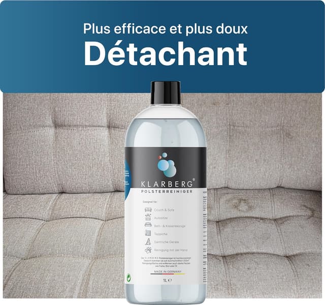 Detalle de KLARBERG Nettoyant concentrĂ© pour textiles đ§œ