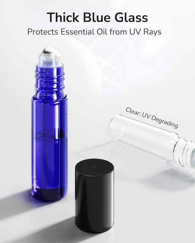 Detalle 2 de ULG Essential Oil Roller Bottles 48 Pack 10ml