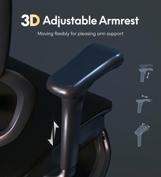 Thumbnail 5 de FLEXISPOT C5 Silla ergonómica con respaldo lumbar