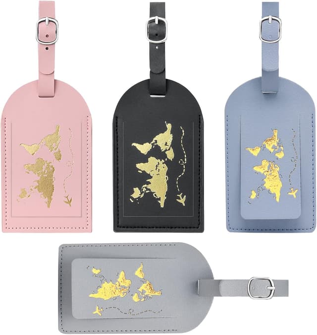 Imagen de 4Pcs Gepäckanhänger Premium PU en OfertitasTOP