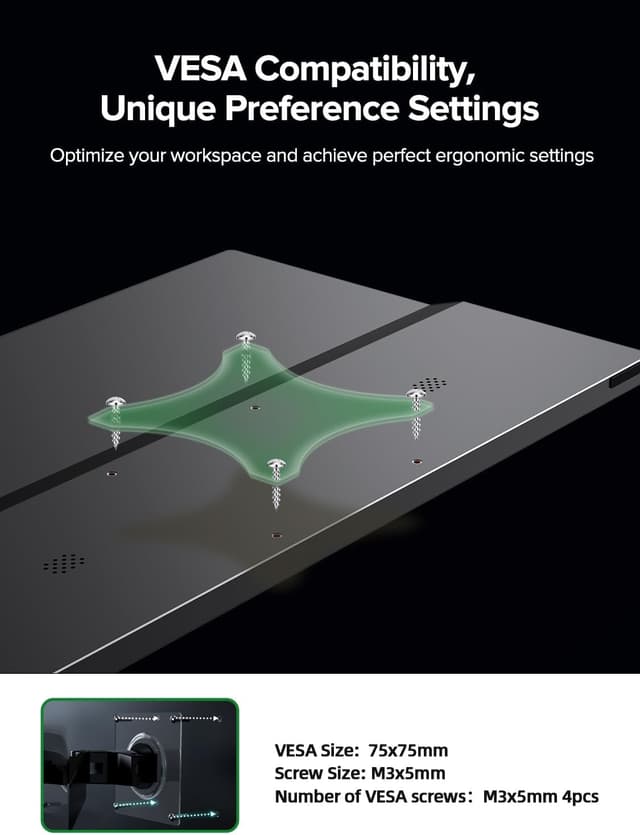 Detalle de EVICIV Portable Monitor Touchscreen 15.6” (IPS, 1080P, 10-Point Touch) with Case & VESA