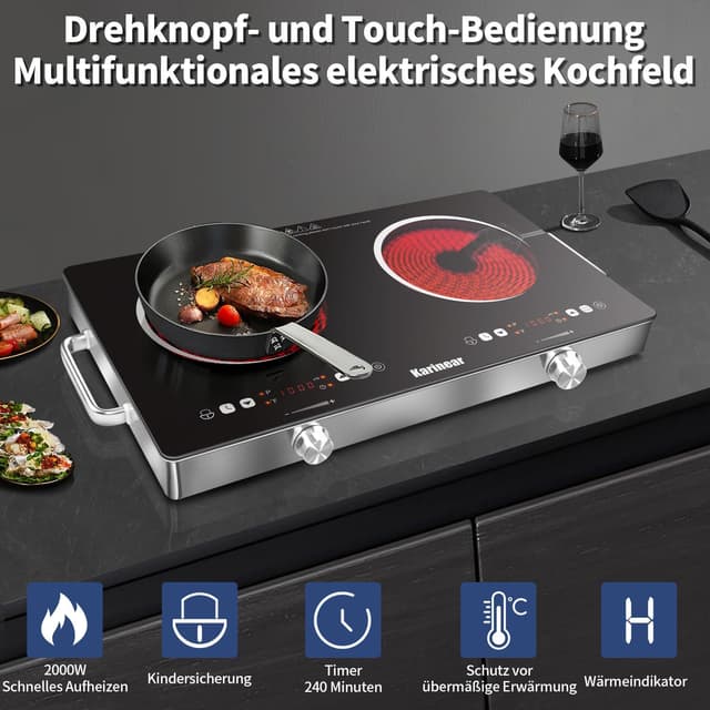 Thumbnail 3 de Karinear Kochplatten 2er elektrisch 3200W