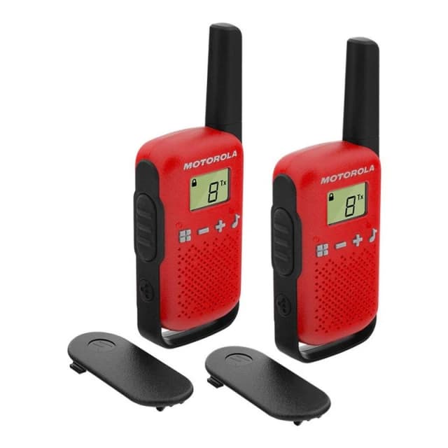 Imagen de Motorola TLKR T42 Pack 2 walkie talkies rojos en OfertitasTOP