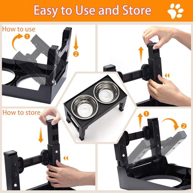 Detalle 2 de Marchul Marchul raised dog bowls 1200ml