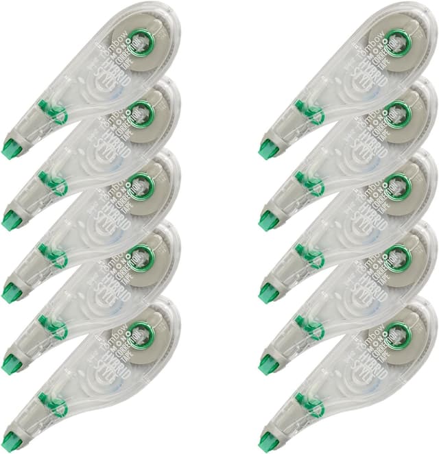 Detalle de Tombow MONO Hybrid Correction Tape (10-Pack) with Easy Side-Action Applicator