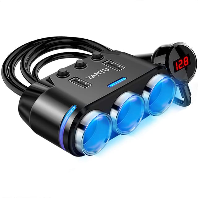Imagen de YANTU 150W car cigarette lighter splitter with USB ⚡ en OfertitasTOP