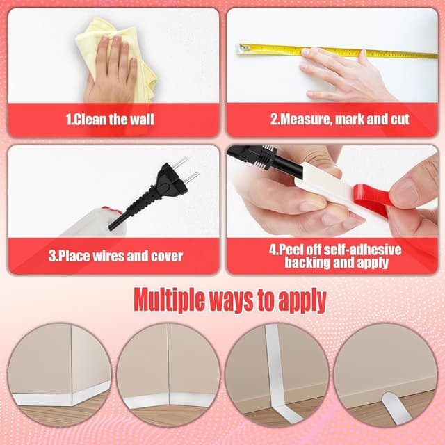 Detalle 2 de Canalina passacavi adesiva Ledebouk 4 metri