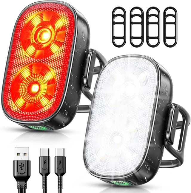 Detalle de ISEYOU 30mm Slim Bike Lights Front and Back