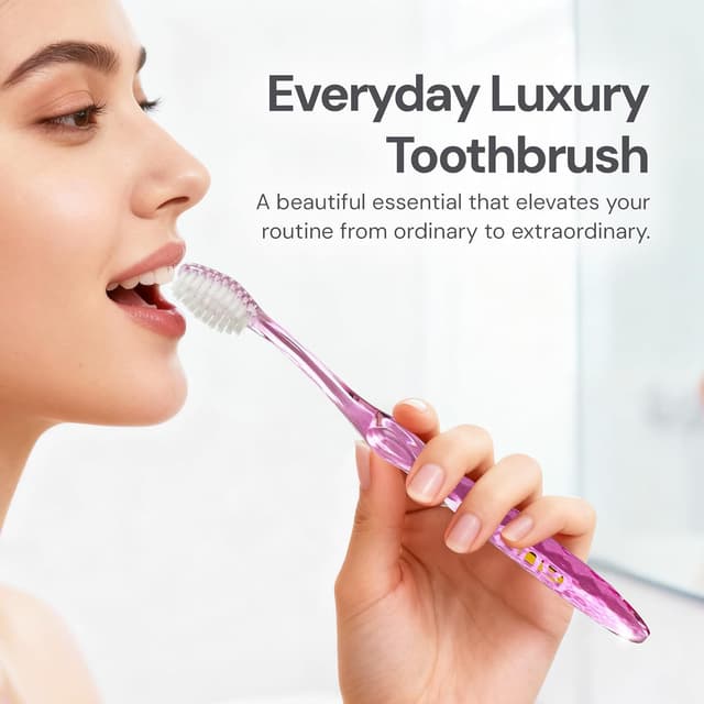 Detalle de Nano-b manual toothbrush for adults with sensitive gums, silver soft/medium bristles (with travel case)