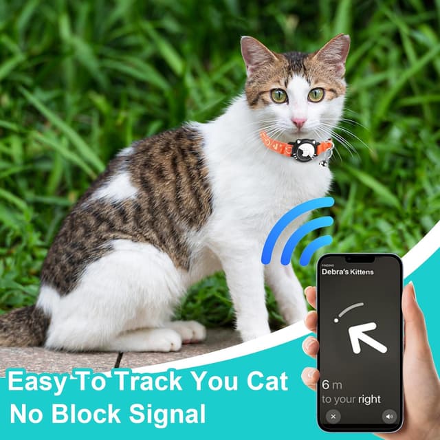 Thumbnail 4 de Ytanest Reflective Airtag Cat Collar XS 7-9 Inch