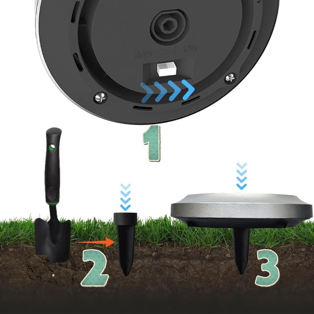 Thumbnail 4 de ZFITEI 12 Pack Solar Ground Lights Outdoor