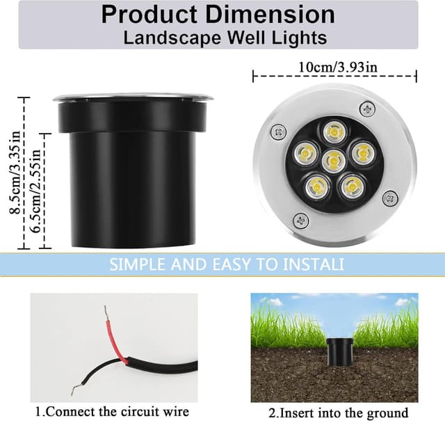 Thumbnail 1 de Ahotsuk Set 4 faretti LED pavimento 6W