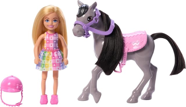 Thumbnail 4 de Barbie Chelsea e Pony HTK29, set con cavallo