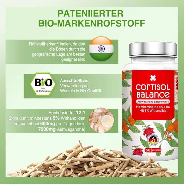 Thumbnail 3 de Cortisol Balance 5 in 1 600 mg Kapseln Tagesdosis
