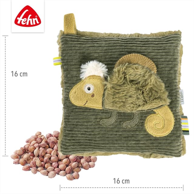 Detalle 1 de Fehn Kirschkernkissen Chamäleon 16 x 16 cm