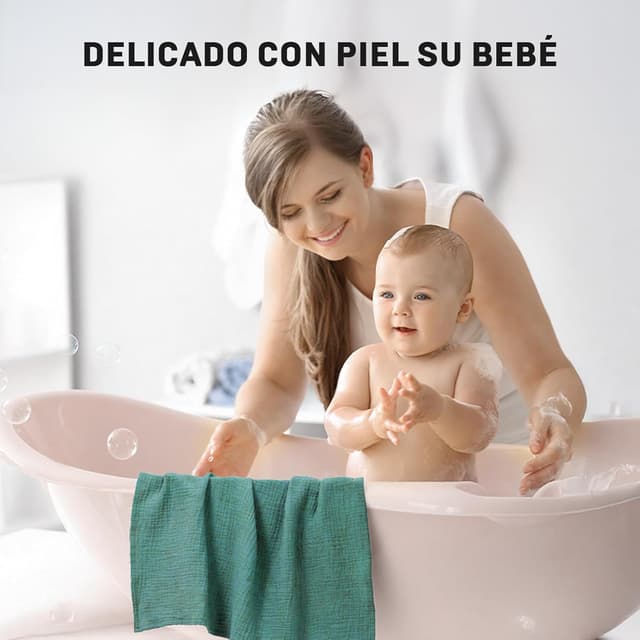 Thumbnail 2 de IKWOLETI Muselinas Bebe 60x60 algodon