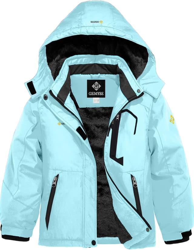 Detalle 2 de GEMYSE Girl's Waterproof Ski Jacket with Hood