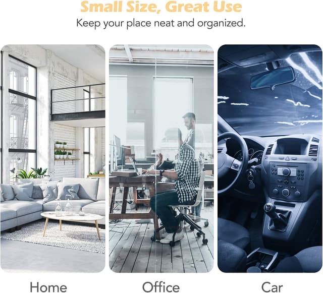 Thumbnail 6 de AGPTEK 100 Stück Kabelclips selbstklebend 13×16×7 mm